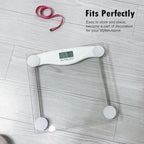 NUTRI FIT Digital Bathroom Scale for Body Weight Loss, Precision Weighing, High Accuracy, 330 lbs Capacity, Step-on Technology with AAA Batteries, Birthday Gifts, Bright White