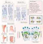Reflexology Socks with Gloves Tools Set, 2 Pairs Foot Massage Socks for Men Women, Reflexology Socks with 5pc Tools, Socks with Trigger Point, Acupressure Massage Socks for Women and Men