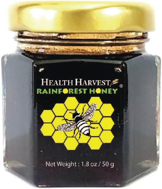 Tualang Black Honey 1.8oz (TA 11.5+, Pollen Count 4.0M+, Pollen Variety 100+) Intense Choice for Women Preservation, Wild-ripening on 250ft Treetop, Raw, Unpasteurised, Unfiltered