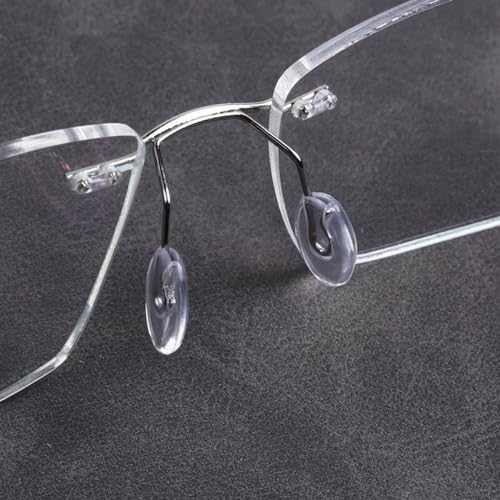 5 Pairs Glasses Nose Pads,BEHLINE Eyeglass Nosepads for Rimless/Frameless Glasses Eyeglasses Frames,Replacement for Eyeglasses Rimless Eyewear Nose Pieces,Plug-in/Slot-in Nose Bridge Pads