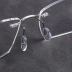 5 Pairs Glasses Nose Pads,BEHLINE Eyeglass Nosepads for Rimless/Frameless Glasses Eyeglasses Frames,Replacement for Eyeglasses Rimless Eyewear Nose Pieces,Plug-in/Slot-in Nose Bridge Pads