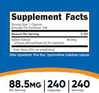 Nutricost Saffron Extract 88.5mg, 240 Capsules - Veggie Caps, Non-GMO, Gluten Free