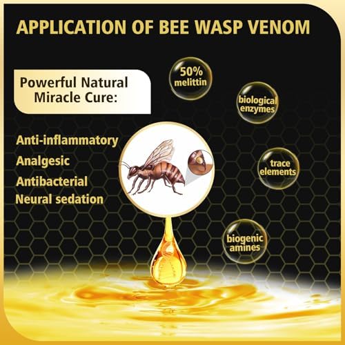 Bee Wasp Venom Toothpaste for Sensitivity and Gums Problems -Oral Care, Redness & Swelling Gums, Bad Breath, Plaque -3.7 OZ