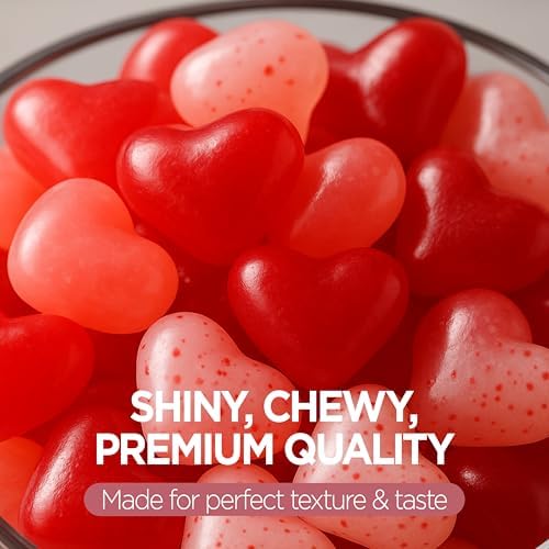 Valentines Day Candy – Jelly Hearts – 11 oz Bag of Cherry, Strawberry & Watermelon – Heart Shaped Jelly Candy – Great for Gifting, Party Favors & Everyday Snacking