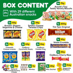 Australian Snack Gift Box Mega 29 Pack, Best Aussie Candy and Food Products, Authentic Taste of Australia, Large Snack Box - Australian Expats