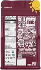 Lundberg Basmati Rice, Organic Long Grain White Rice - Non-Sticky, Fluffy Aromatic Rice, Vegan Food, Healthy Meals, Gluten-Free Rice Grown in California, 32 Oz