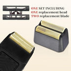 1 Pack Professional 5-Star Series Finale Shaver Replacement Foil & Shaving Bar Assembly Compatible with Wahl Shaver Models 7031-100,7043-100 Ultra Close Shaving Replacement Cartridges, Gold (Black)