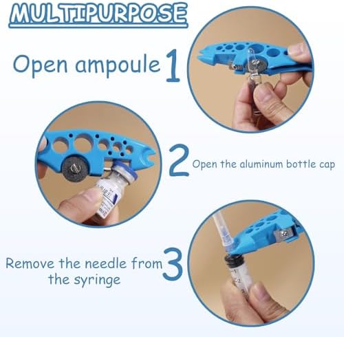 2pcs ampoule opener, glass ampoule opener, ampoule opener, fish shaped glass ampoule opener, convenient and labor-saving ampoule crusher cutting device Versatile Ampoule Bottle Cutter