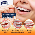 ProPicks Advanced Dental Picks for Teeth Cleaning - Disposable Plastic Toothpicks for Teeth & Gums - Clean & Reach Behind Teeth & Massages Gums - Fresh Mint Flavor - 6 Packages x 80 Toothpicks