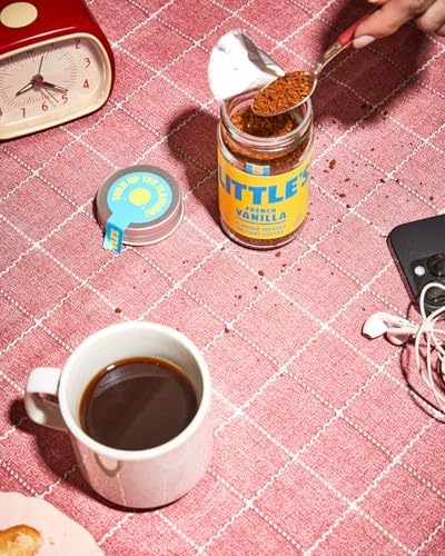 Little’s French Vanilla Instant Coffee – No Added Sugar, Freeze-Dried Coffee Instant Flavored Coffee (1.76 Ounce, French Vanilla) 14 Servings Per Jar