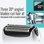 Panasonic ES-RT51-S Arc3 Wet/Dry 3-Blade Pivoting Head Built-in Pop-up Trimmer Cordless Electric Razor for Smooth and Comfortable Shave Travel Pouch Included