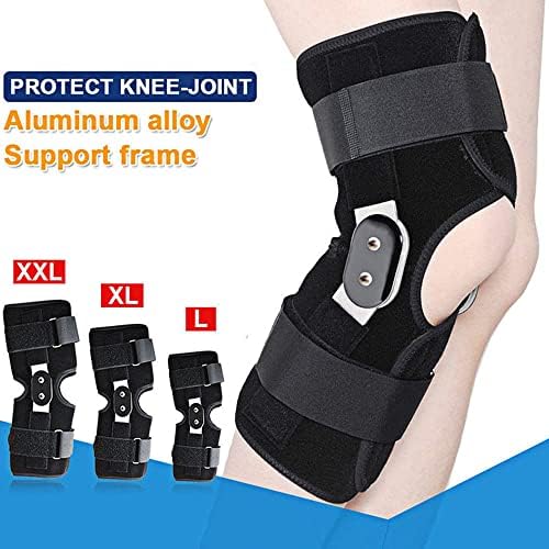 Adjustable Kneelet Knee Brace Patella Support Protector Alloy Hinged Sports Stabilizer Kneepad Wrap