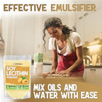 XPRS Nutra Soy Lecithin Powder Food Grade Fat Emulsifier - Suitable for Cooking, Baking and More - Vegan Friendly Soy Lecithin Powder Cooking Aid (4 Ounce)