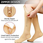 Ailaka Medical 15-20 mmHg Zipper Compression Socks Women Men