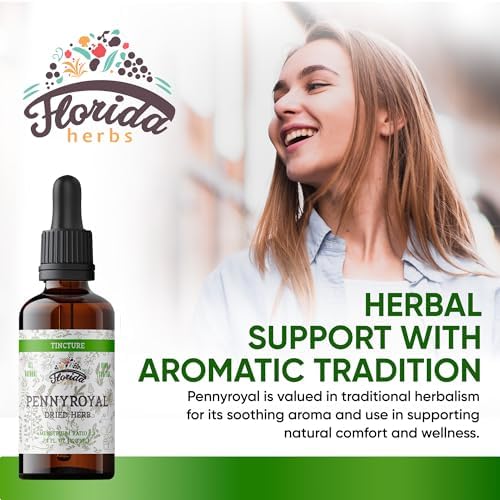 Pennyroyal Tincture, Organic Pennyroyal Extract (Mentha pulegium) Dried Herb, Non-GMO in Cold-Pressed Organic Vegetable Glycerin 2 oz, 670 mg