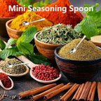 8 PCS Tiny Stainless Steel Spoons for Spices Jars, Mini Size 2.87", Cute Small Stainless Steel Condiment Spoons for Spices, Salt, Sugar, Pepper, Honey, Asanta Fun Little Scoops