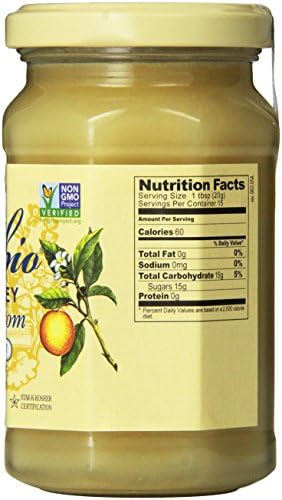 Rigoni Di Asiago Mielbio Italian Raw and Creamy Honey, Orange Blossom, 10.58 Ounce, (Pack of 1)
