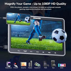 GOnavidio 10.1" Dual Car DVD Players for Kids with HDMI Input 2 Headphones Mounting Bracket, Play Same/Different Movies, Last Memory, Region Free, USB SD, Dual Speakers, No Battery(2 DVD Players)