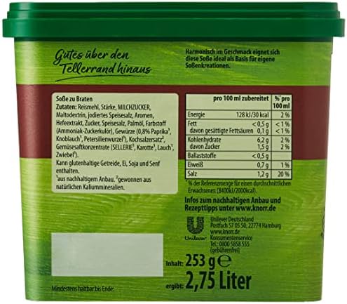 Knorr Roast Gravy ( Sosse Zum Braten ) for 2.75 Liter