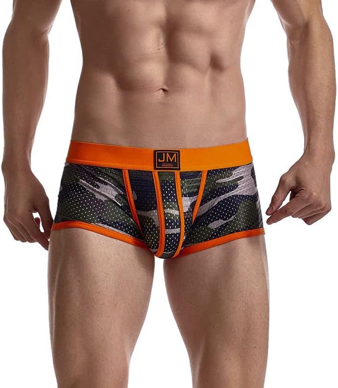 JOCKMAIL Men's Boxer Briefs Mens Underwear Boxer Briefs with Men's Boxer Shorts Camouflage Underwear