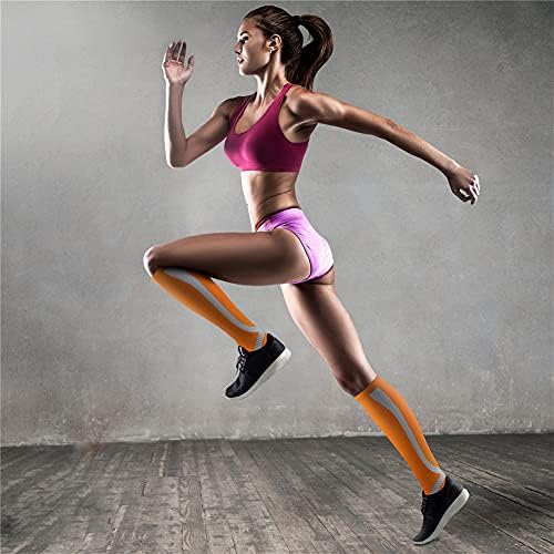 QUXIANG Copper Compression Socks for Women & Men Circulation (8 Pairs) - Best for Running Athletic Cycling - 15-20 mmHg