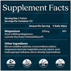 Doctor's Best High Absorption Magnesium Glycinate Lysinate Supplement for Sleep Support - Chelated Magnesium Tablets for Women & Men, 200mg per Serving, Supports Calm & Relaxation, Vegan - 240 Count