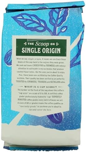 Whole Foods Market, Decaf Ethiopia Single Origin Whole Bean Coffee, Medium Roast, Cocoa Powder, Raw Honey & Dried Berries, 12 Ounce