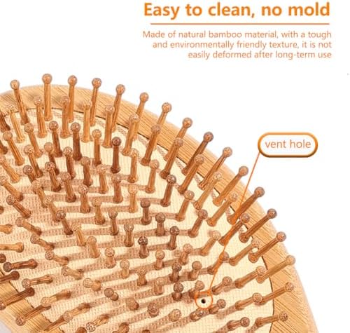 2-in-1 Air Cushion Scalp Massage Brush – Ventilated Hair Comb with Soft Rubber Tips, Gentle Painless Detangling for Women & Men