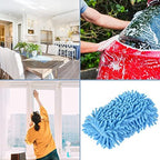 M METERXITY Chenille Sponge Mitten - Universal Glove Wash/Wipe Glass, Window, Screen, Apply to Household Daily Cleaning