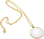 Loupe, Magnifier Monocle Lens, 5X Magnifier Monocle Lens Necklace Magnifying Glass Loupe Magnifying Glass Pendant Necklace for, Monocle for Eye