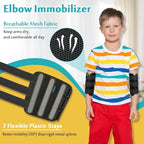 Mybow Elbow Splint Brace Thumb Sucking Stop for Kids Pediatric Elbow Brace Child Arm Splint Cubital Tunnel Ulnar Nerve Entrapment Brace Elbow Protector Support Wrap - Small