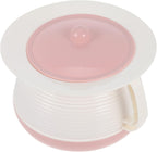 Healifty Portable Spittoon with Lid Small Chamber Pot for Elderly Kids Covered Night Urinal Portable Toilet for Home and Hospital 8.26X7.28X5.51 Inch