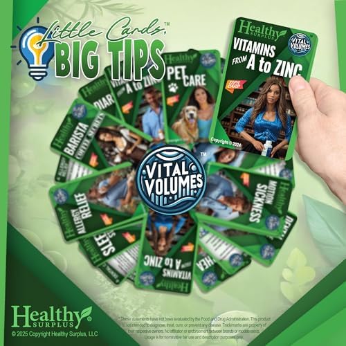 Healthy Surplus Equate Anti-Diarrheal Loperamide HCI 2 mg 24 Caplets and Vital Volumes Tips Card