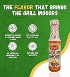 2x Colgin Authentic Hickory/Habanero Liquid Smoke 4 oz Bundle with Basting Brush – Smoky and Spicy Flavor for Meats, Sauces & More – Colgin Liquid Smoke for Cooking – Gift Set (3 Items)