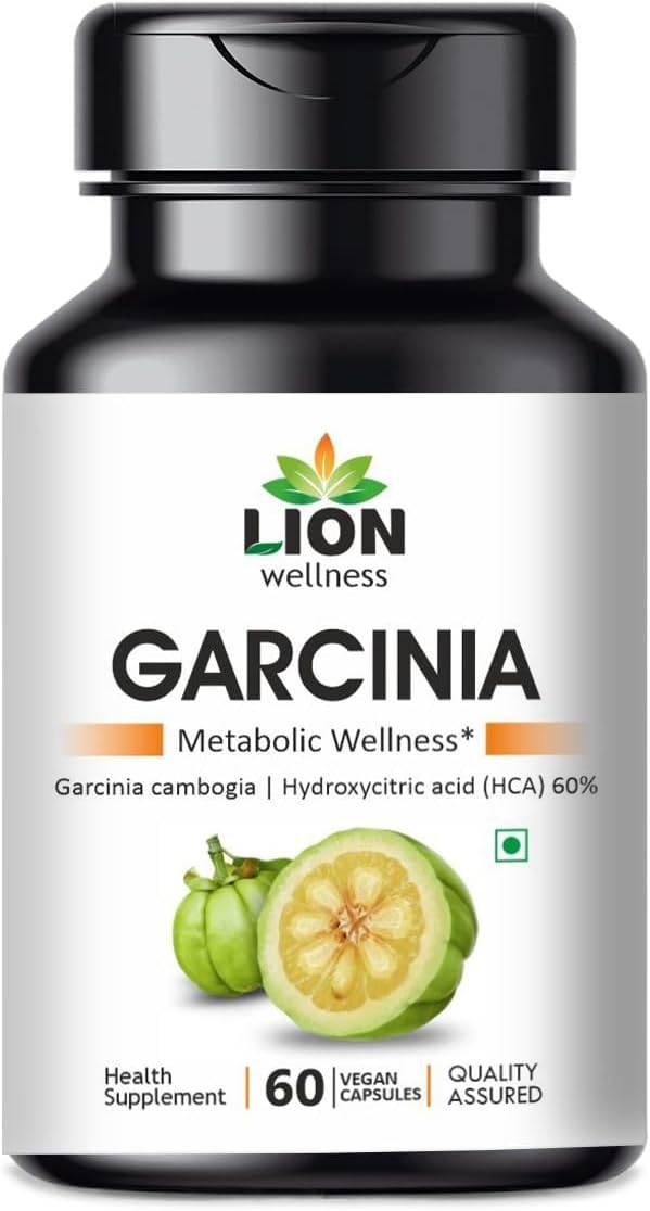 Garcinia Cambogia Extract with 60% HCA, Metabolic Wellness Support, Vegan Dietary Supplement, Non-GMO, Gluten Free, 60 Vegan Capsules
