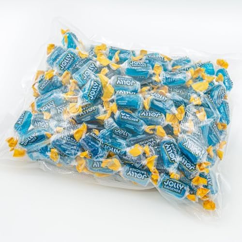 BLUE RASPBERRY Hard Candy Original Flavor 1 lb - Bulk Bag, Individually Wrapped (74 Pieces)