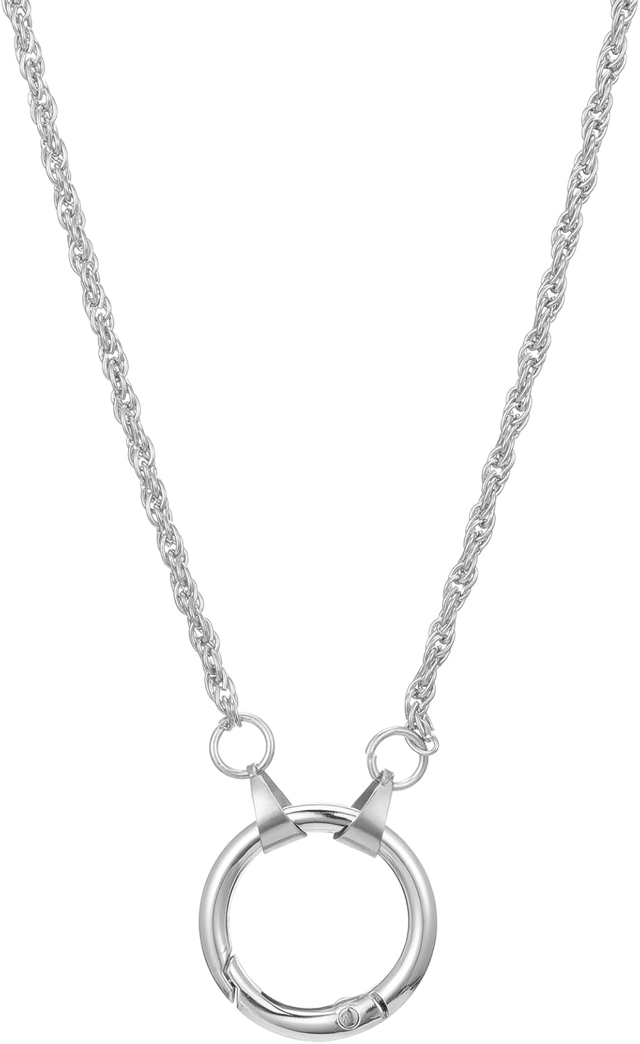 Eyeglass Holder Necklace Ring, Loop Eye Glass Chains Stainless Steel Eyeglass Ring Stainless Steel Loop Anti-Lost Chain for Sunglasses Sunglasses Anti-Lost Cord Lanyard for Women Men