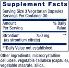 Life Extension Strontium Caps, Trace Mineral for Advanced Bone Health Support, Gluten Free, Non-GMO, Vegetarian, 90 Capsules