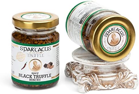 Spartacus Black Minced Truffle | Slightly Spicy | Treat yourself to culinary excellence | Exquisite black truffles for gourmets (90g)