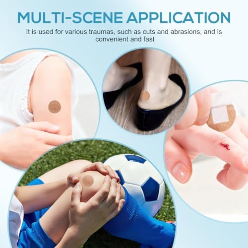 NOLITOY 50pcs Spot Bandage, Round Fabric Adhesive Patches for Small Cut Wounds Protection Hides Skin Spots