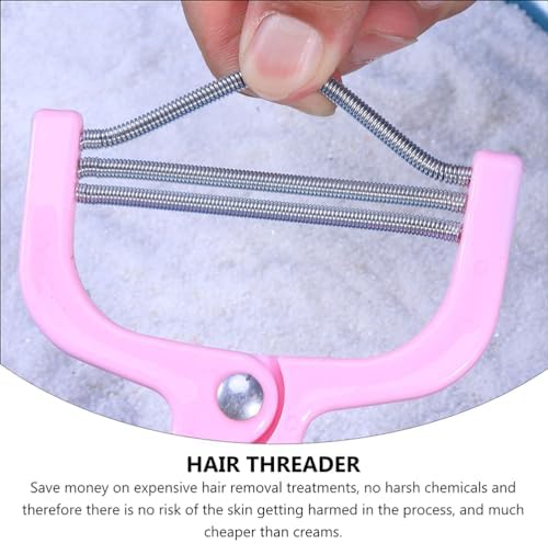 ARTIBETTER Manual Facial Hair Removers Threading Epilator for Women Portable Hair Plucker for Face Removal Smooth Skin Beauty Tool 5.90X3.54X0.39In
