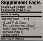 Sayan Siberian Chaga Mushroom Tea 1.05 Oz / 30g – 20 Unbleached Bags, Wild Harvested Organic Antioxidant No Caffeine. Raw and Extract Blend. Immune, Digestion Support. Detox, Focus Energy Boost