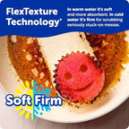 Scrub Daddy Scratch-Free Multipurpose Kitchen Sponges - Bulk Dish Sponges for Kitchen, Bathroom, Household Cleaning & More - Made with BPA-Free Polymer Foam (5 Count)