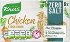 Knorr Zero Salt Chicken Stock Cubes 8x9g (0.31oz)