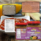 Rani Mango & Ginger Chutney (Indian Preserve) 10.5oz (300g) Glass Jar, Ready to eat, Vegan ~ Gluten Free, All Natural, NON-GMO