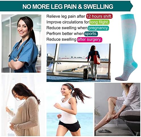 LEVSOX Compression Socks Women and Men, 20-30mmHg, Best for Nurses, Travel, Pregnancy