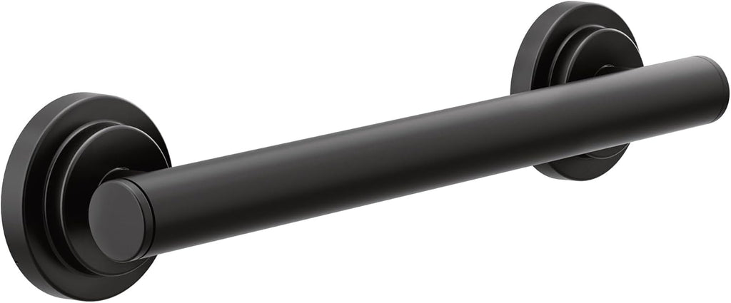 Moen YG0712BL Bathroom Safety 12-Inch Stainless Steel Modern Bathroom Grab Bar