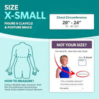 BraceAbility Pediatric Clavicle Support Brace - Figure 8 Upper Back Brace Posture Corrector for Kids, Shoulder Straightener, Kyphosis Relief, Youth Sling for Injuries and Fractures (Extra Small)