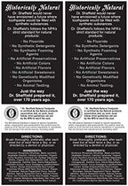 Dr. Sheffield’s Certified Natural Toothpaste (Extra-Whitening) - Great Tasting, Fluoride Free Toothpaste/Freshen Your Breath, Whiten Your Teeth, Reduce Plaque (2-Pack)