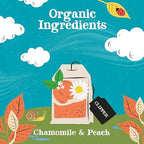 Clipper Tea Chamomile & Peach Teabags – USDA Organic, Great Hot or Iced – Natural, Fair & Delicious Fruity Chamomile & Peach Infusion – 50 Tea Bags